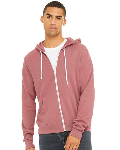 Unisex Sponge Fleece Full-Zip Hoodie | Comfort Soft Cotton