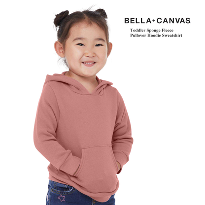 BELLA + CANVAS Toddler Sponge Fleece Hoodie Sweatshirt