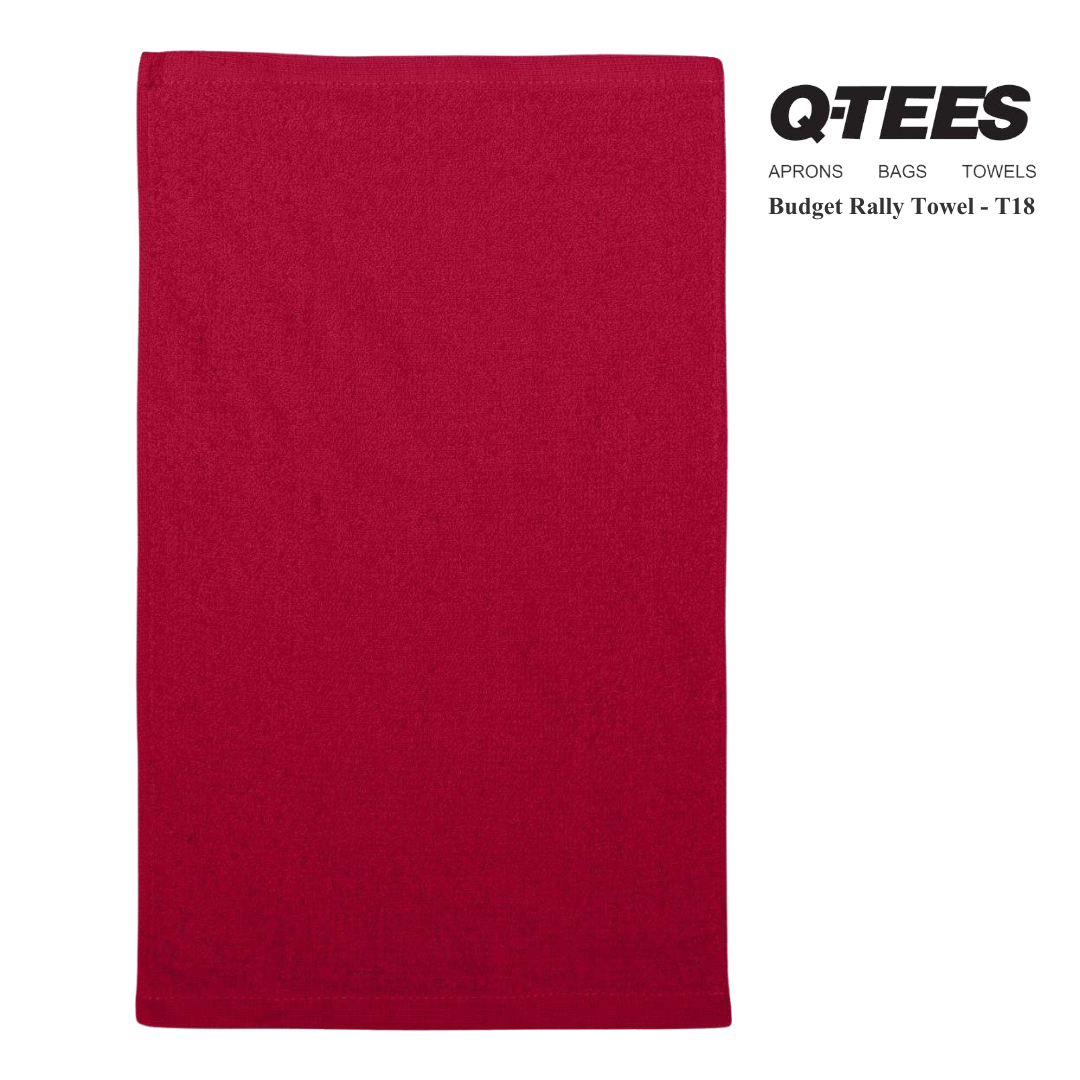 Q-Tees Budget Rally Towel – One Size Lightweight Cotton