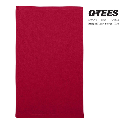 Q-Tees Budget Rally Towel – One Size Lightweight Cotton