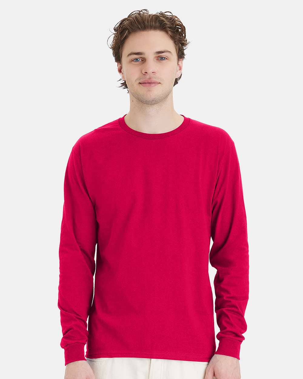 Long Sleeve Top | 100% Cotton Essential Comfort Tee