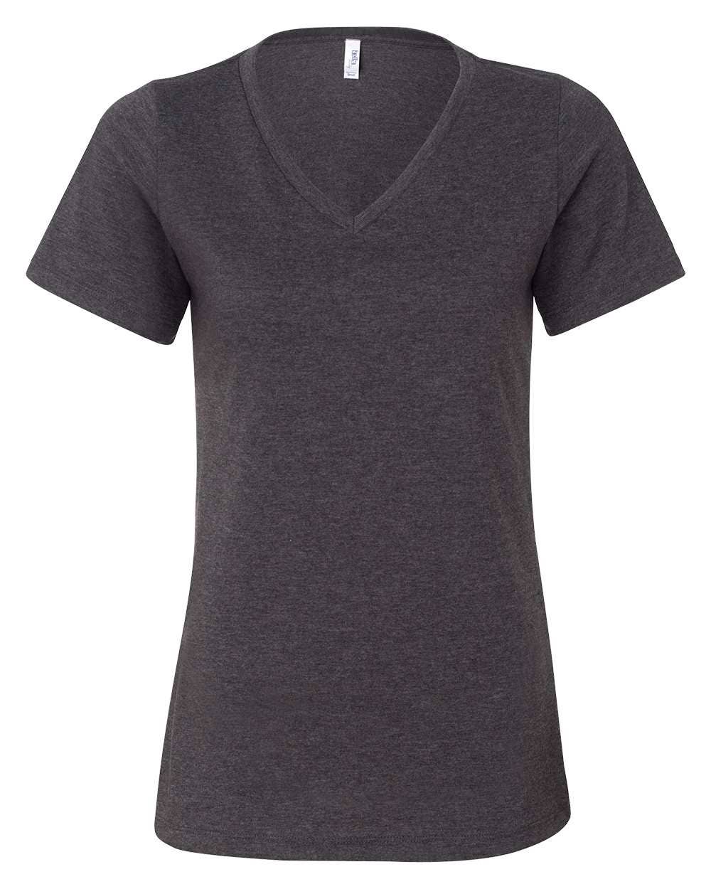 Bella+Canvas Women’s Heather CVC V-Neck Tee
