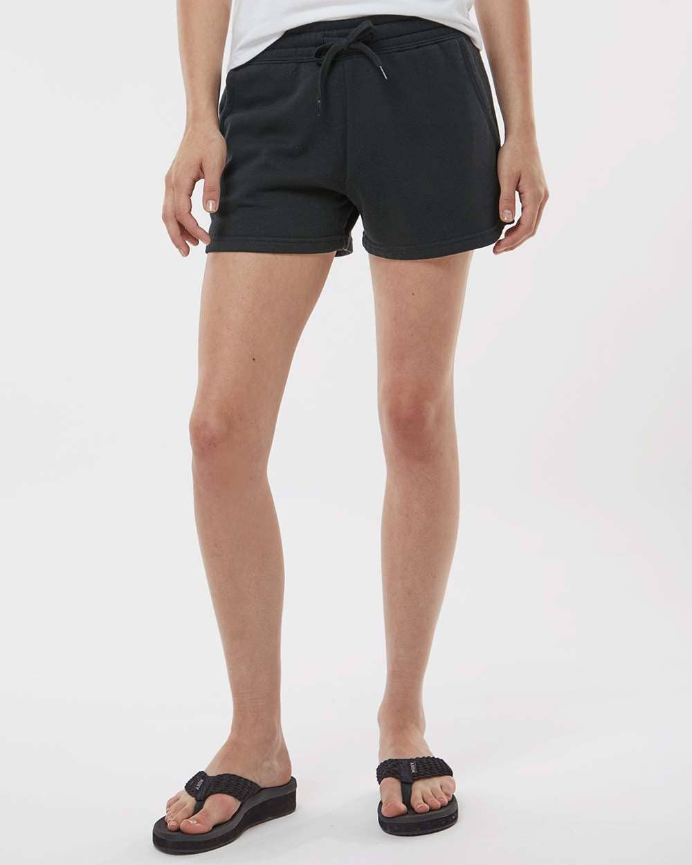 Women’s Lightweight Wave Wash Fleece Shorts with Pockets