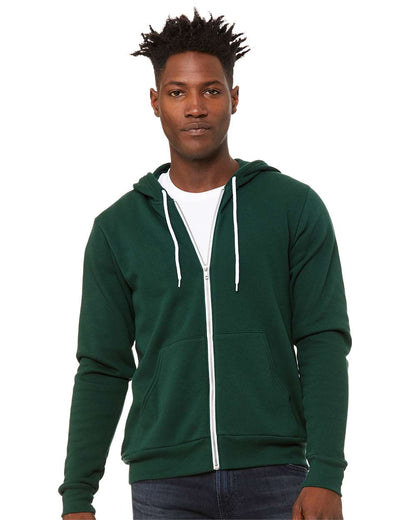 Unisex Sponge Fleece Full-Zip Hoodie | Comfort Soft Cotton