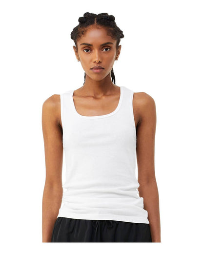 Women’s Micro Rib Tank Top – Slim Fit Everyday Essential