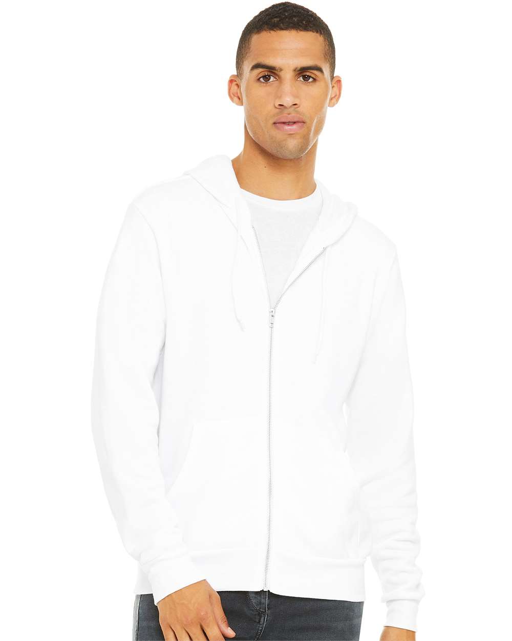 Unisex Sponge Fleece Full-Zip Hoodie | Comfort Soft Cotton