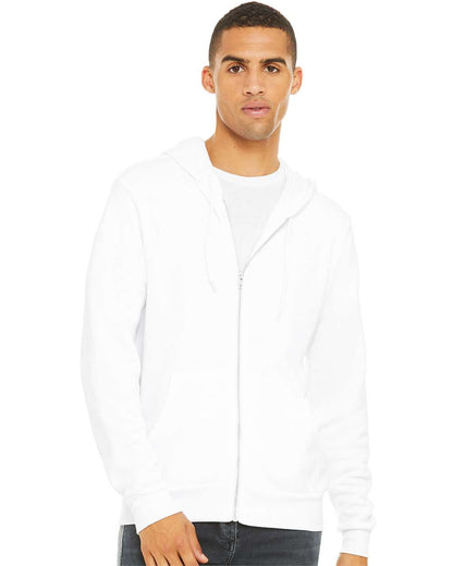 Unisex Sponge Fleece Full-Zip Hoodie | Comfort Soft Cotton