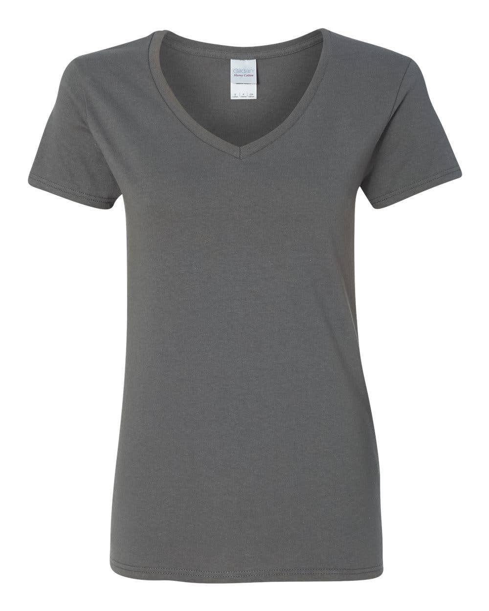 Gildan 5V00L Women’s Heavy Cotton Semi-Fitted V-Neck T-Shirt