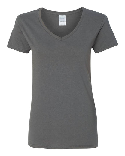 Gildan 5V00L Women’s Heavy Cotton Semi-Fitted V-Neck T-Shirt