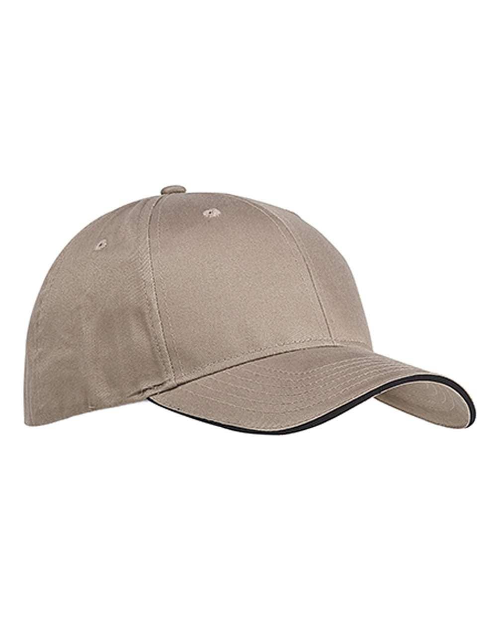 Brushed Twill Cotton Sandwich Cap – Adjustable Fit