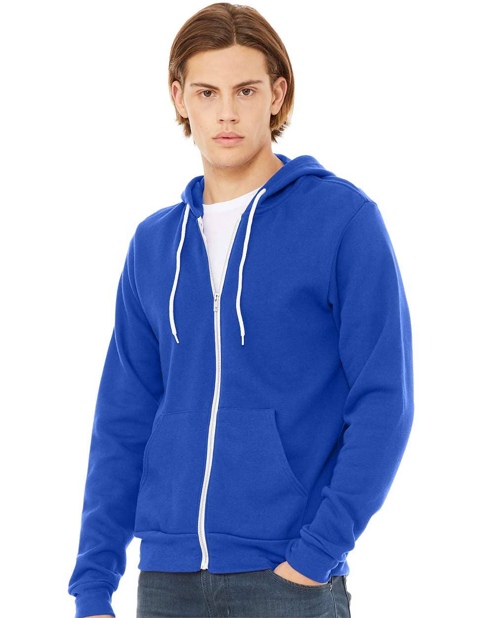 Unisex Sponge Fleece Full-Zip Hoodie | Comfort Soft Cotton