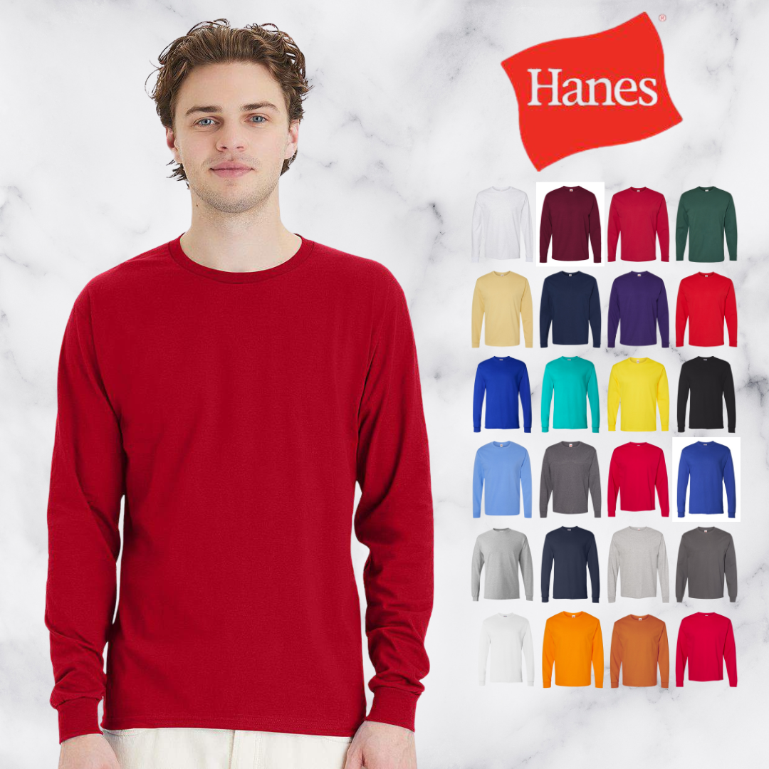 Long Sleeve Top | 100% Cotton Essential Comfort Tee