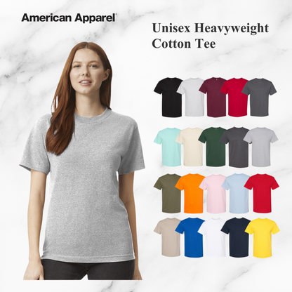 American Apparel Heavy Cotton Tee | Unisex Essential
