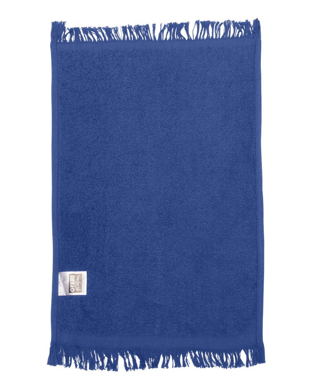 Q-Tees Fringed Fingertip Towel – 11” x 18” Cotton Towel