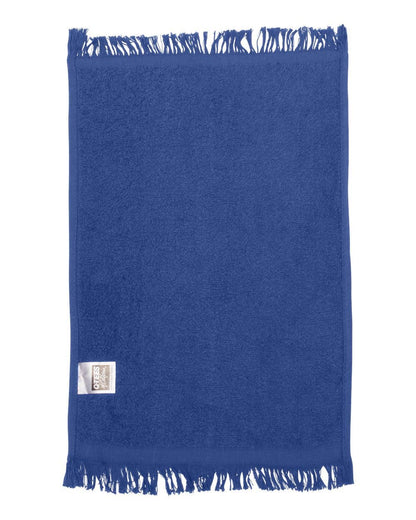 Q-Tees Fringed Fingertip Towel – 11” x 18” Cotton Towel