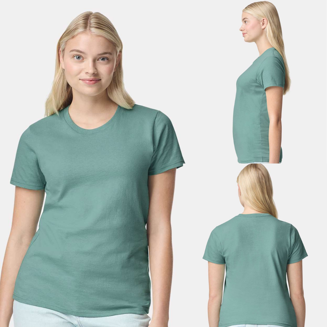 Women’s Heavy Cotton Tee | Gildan 5000L Soft Feel