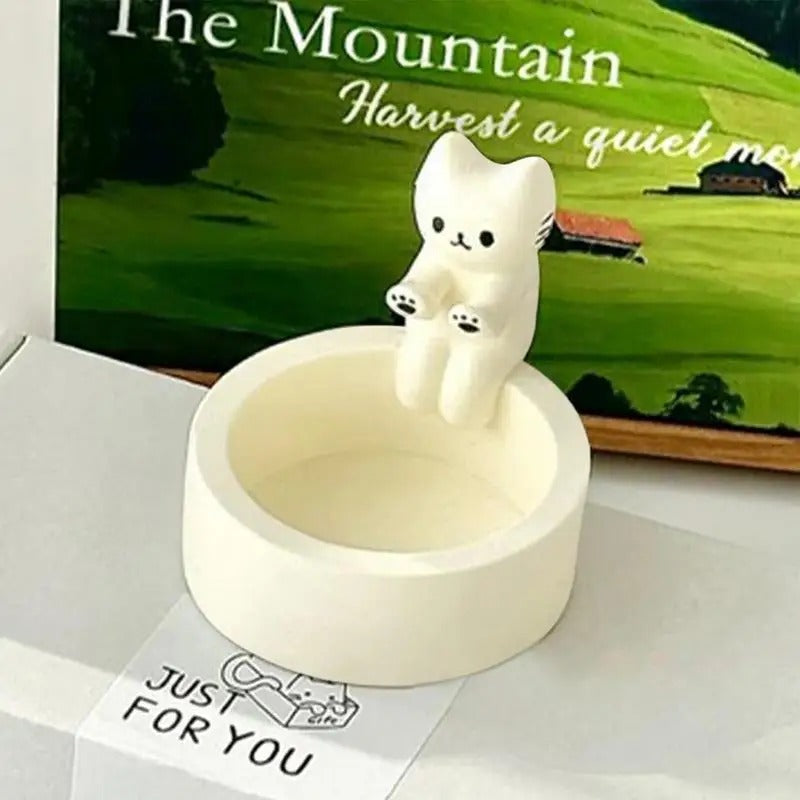 Kitten Candle Holder for Home or Office Décor - TheWorldOfMYes