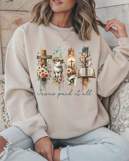 ✝️ Jesus Paid It All Sweatshirt